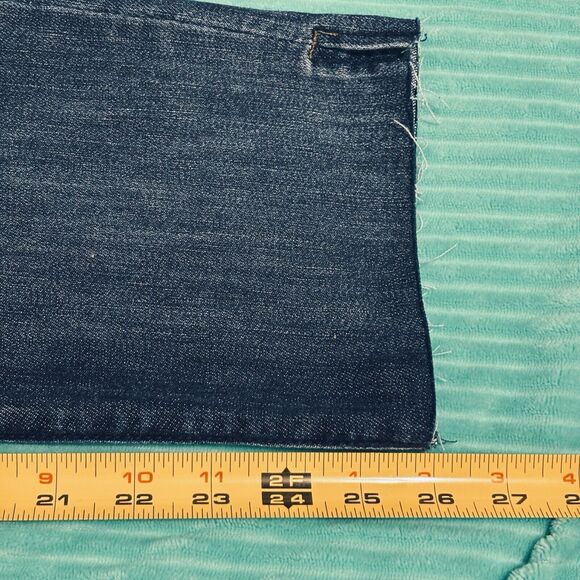 Wit & Wisdom 'Ab Solution" Jeans Women's Sz 12 Blue Skinny Straight Raw Hem - Picture 7 of 8
